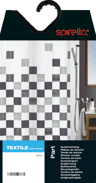 Zasłona prysznicowa 180x200 cm Part – Spirella-image-1