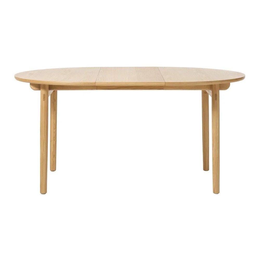 Okrągły rozkładany stół w dekorze dębu ø 120 cm Carno – Unique Furniture (zdjęcie 3)