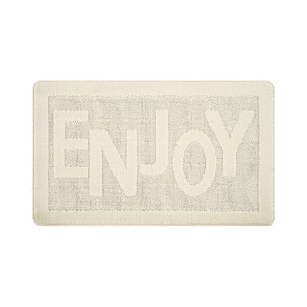 Kremowy dywanik łazienkowy 60x100 cm Enjoy – Foutastic