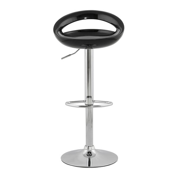 Czarny regulowany stołek barowy Kokoon Design Venus