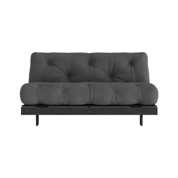 Ciemnoszara rozkładana sofa 160 cm Roots Black Night – Karup Design-image-3