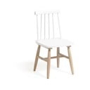 Biała krzesło dziecięce z drewna kauczukowego Kave Home Kristie