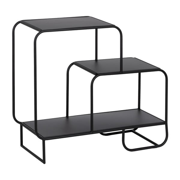 Czarny metalowy regał 72x68 cm Sleco – Ixia