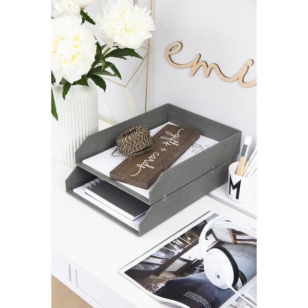 Kartonowe organizery na dokumenty  zestaw 2 szt. Hakan – Bigso Box of Sweden-image-1