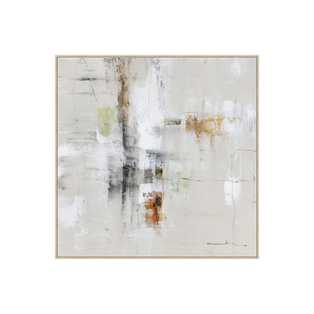 Ręcznie malowany obraz na płótnie z ramą w zestawie 103x103 cm Bold – Bizzotto