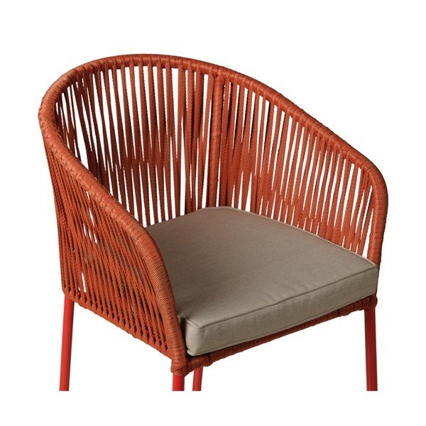 Zestaw 2 czerwonych krzeseł ogrodowych Bonami Selection Trapani-image-3