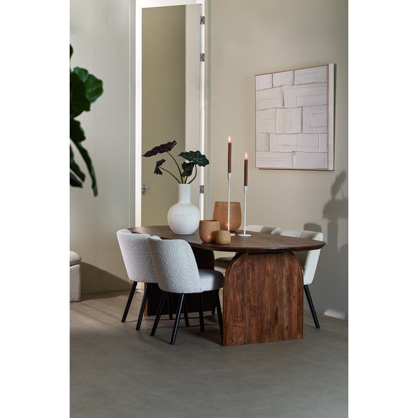 Stół z litego drewna akacjowego 100x220 cm Indore – Light & Living-image-2