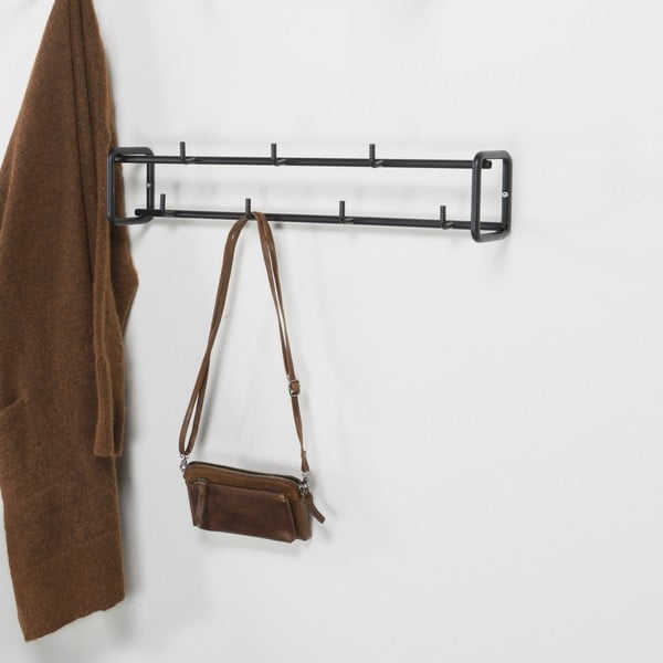 Czarny metalowy wieszak ścienny Clint – Spinder Design-image-3