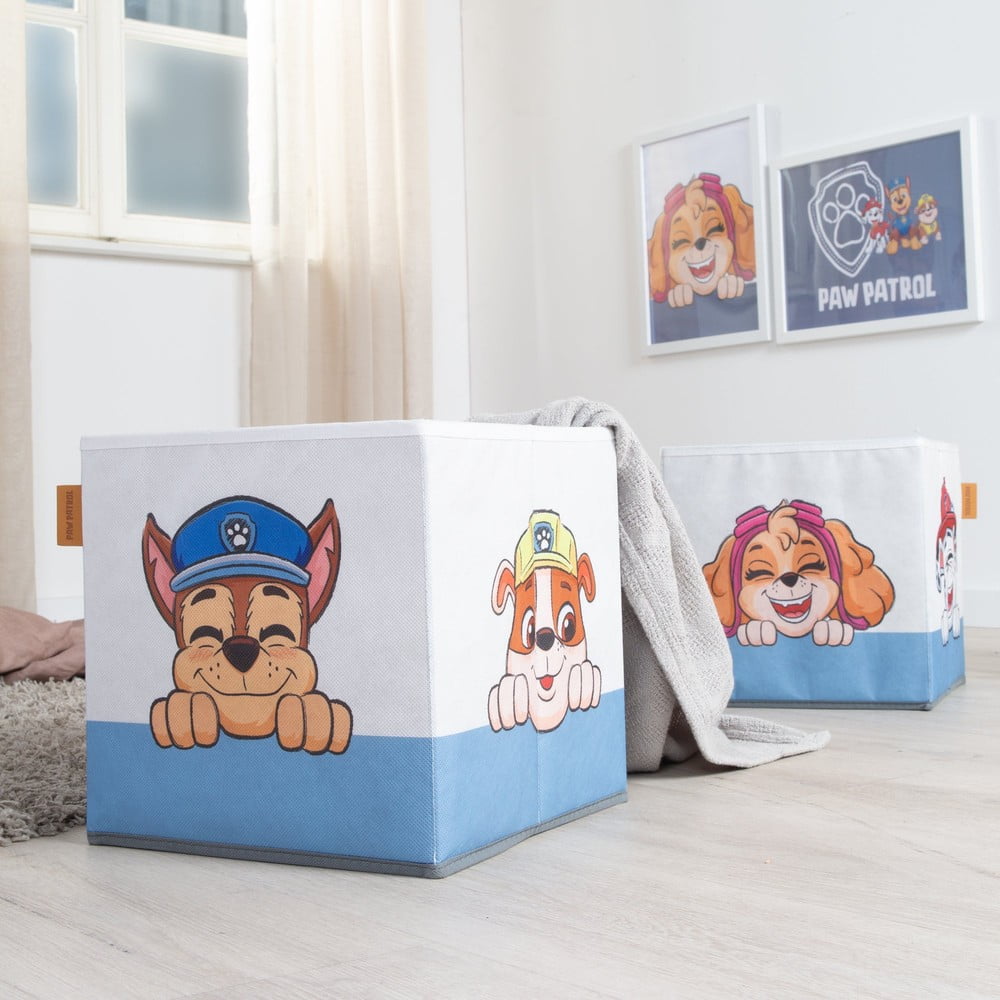 Tekstylne dziecięce pojemniki na zabawki 2 szt. 27x27x27 cm Paw Patrol – Roba (zdjęcie 8)