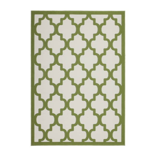Zielony dywan Kayoom Maroc Elfenbein Grun, 160x230 cm
