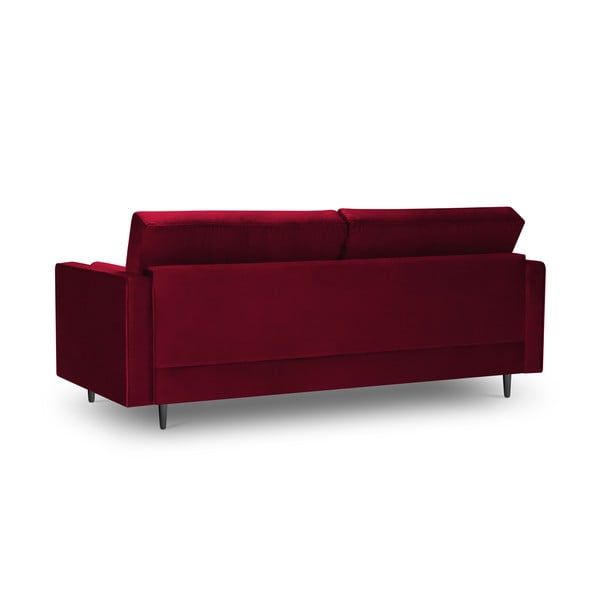 Czerwona aksamitna sofa Milo Casa Santo, 219 cm-image-4