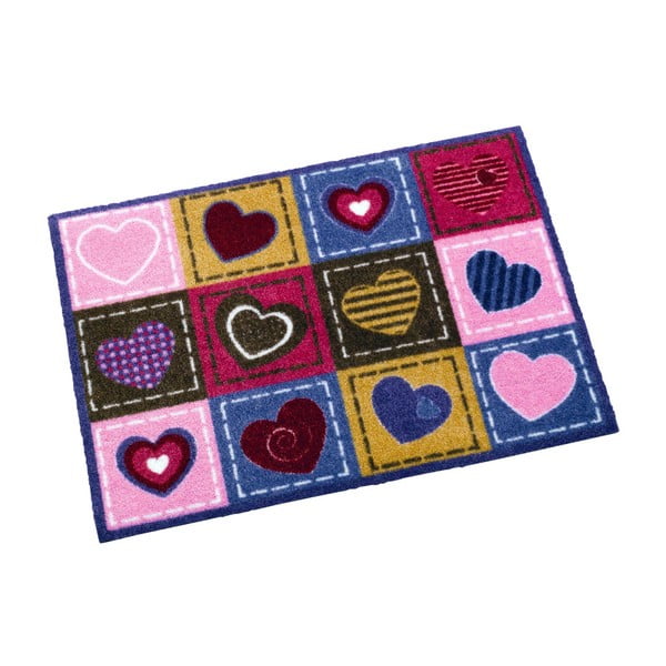 Fioletowo-różowy dywan Zala Living Hearts, 50x70 cm