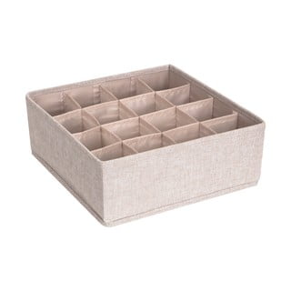 Beżowy organizer do szuflady z 16 przegródkami Bigso Box of Sweden Drawer