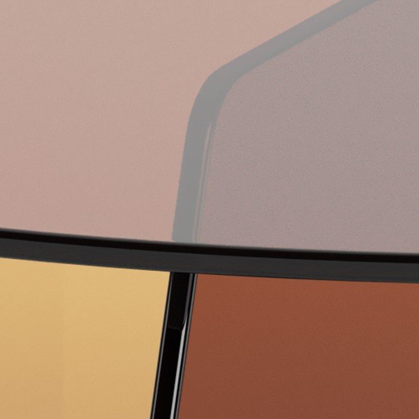 Brązowy szklany okrągły stolik ø 80 cm Samos – Actona-image-1