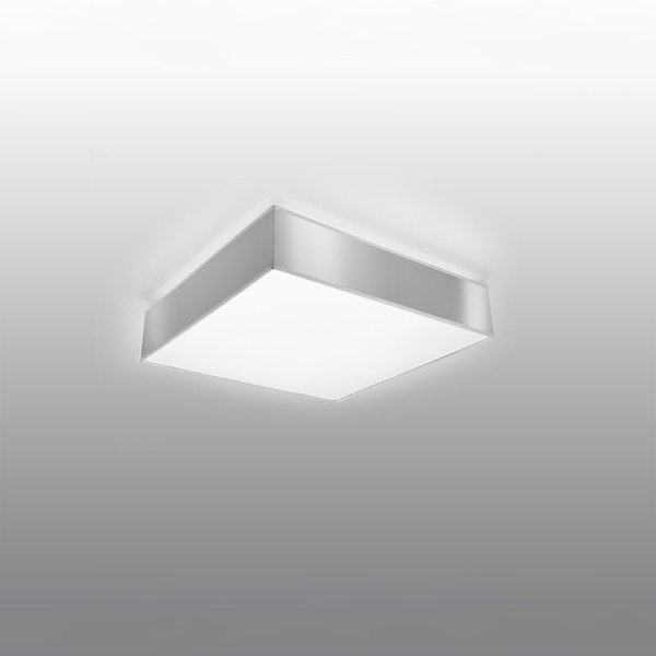 Szara lampa sufitowa 25x25 cm Mitra – Sollux-image-1
