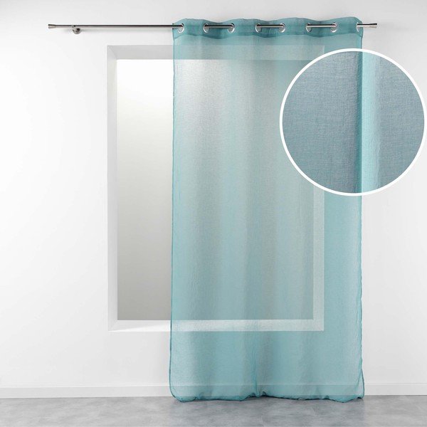 Turkusowa firanka 140x280 cm Telma – douceur d'intérieur-image-2