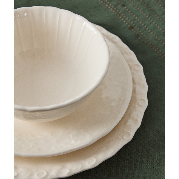 Beżowy ceramiczny talerz ø 28 cm Varla – Kave Home-image-1
