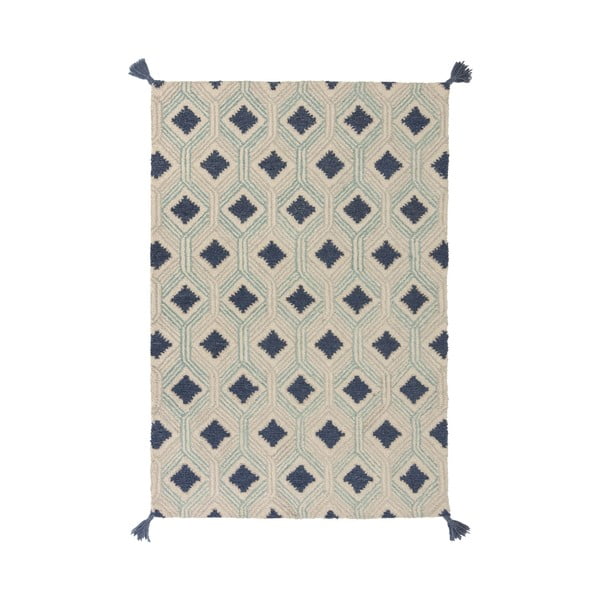 Beżowo-niebieski wełniany dywan Flair Rugs Marco, 120x170 cm