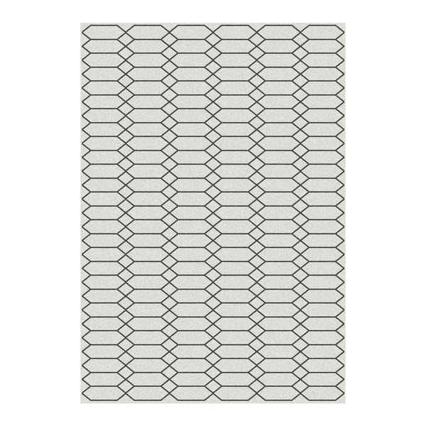 Czarny dywan Universal Norway Blanco, 80x150 cm