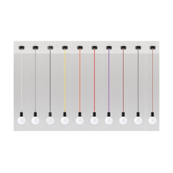 Czarna lampa wisząca Sollux Bombilla-image-1