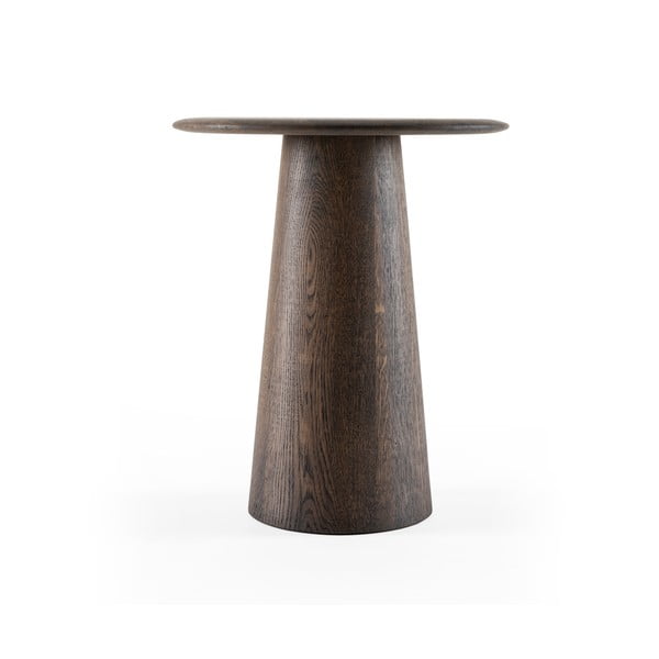 Okrągły stolik z litego drewna dębowego ø 40 cm Mushroom – Gazzda-image-4