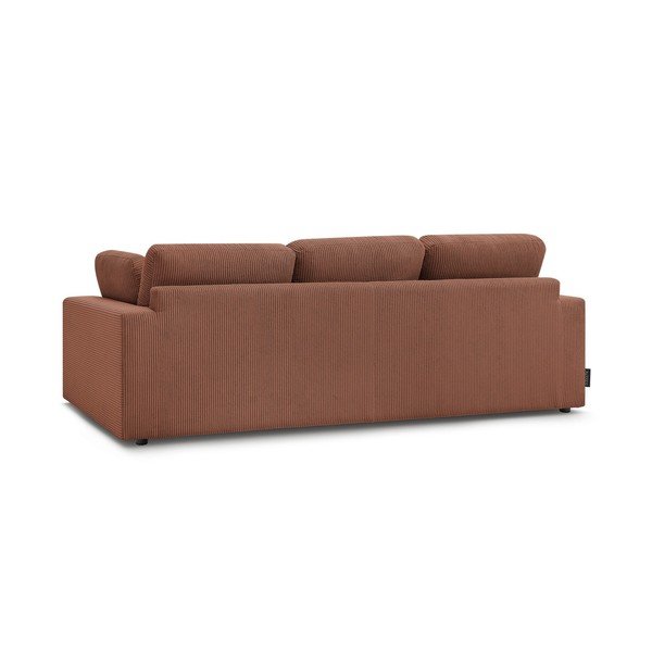 Pomarańczowa sztruksowa sofa 250 cm Belair – Bobochic Paris-image-3