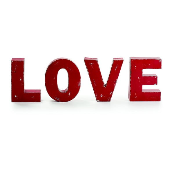 Zestaw 4 dekoracyjnych liter Love