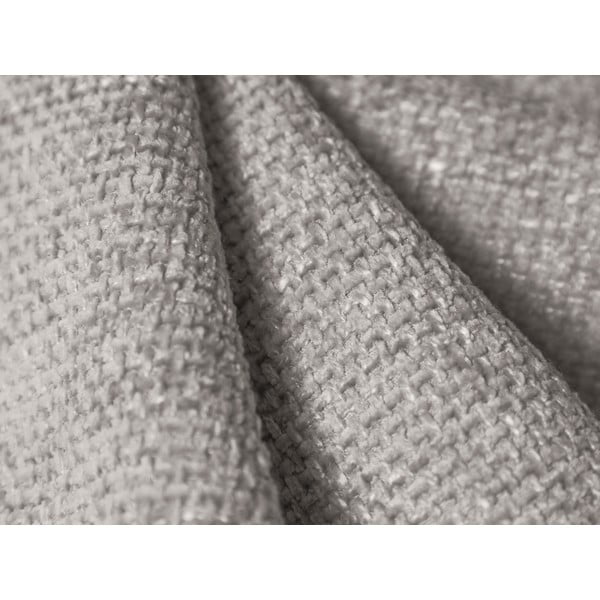 Jasnoszare tapicerowane łóżko dwuosobowe ze schowkiem i stelażem 160x200 cm Miley – Micadoni -image-4