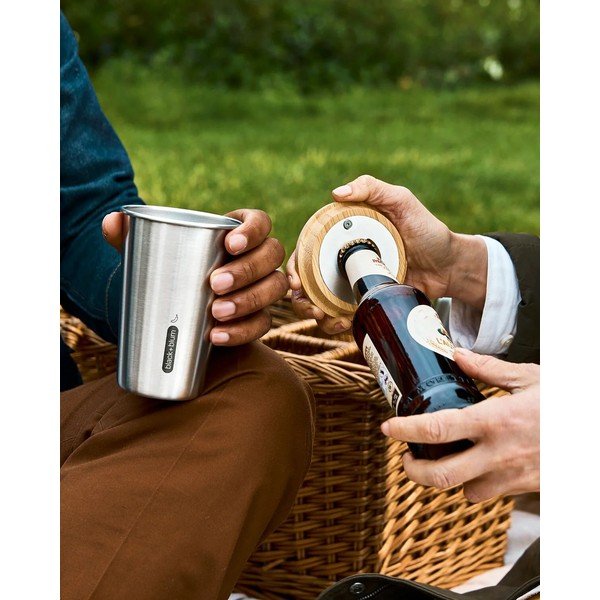 Kubek podróżny ze stali nierdzewnej w kolorze srebra 500 ml – Black + Blum-image-2