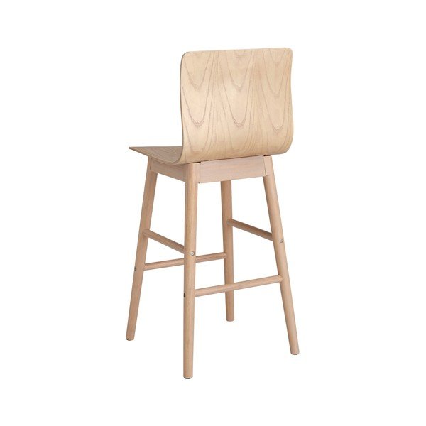 Hoker z litego drewna kauczukowego w naturalnym kolorze (wysokość siedziska 68 cm) Svensen – Ellos Home-image-4