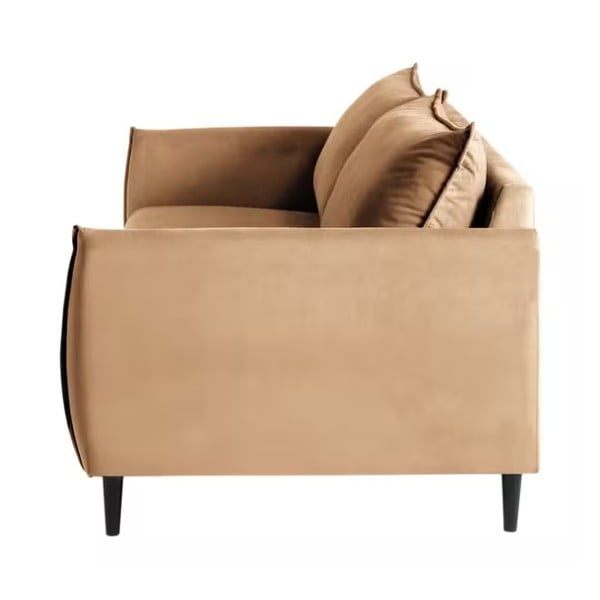 Brązowa aksamitna sofa 203 cm Juli – Ropez-image-2