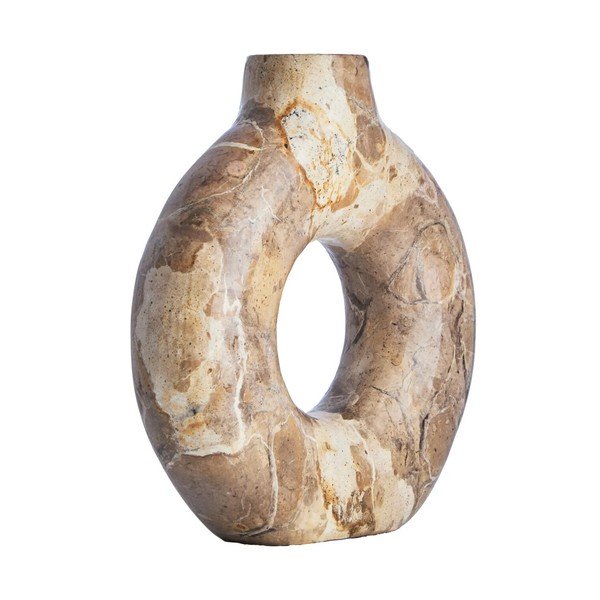 Brązowy marmurowy wazon (wysokość 20 cm) Santino – Premier Housewares-image-4