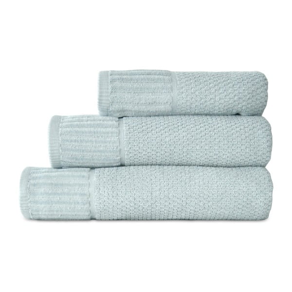 Komplet 3 jasnoniebieskich ręczników Artex Suprem