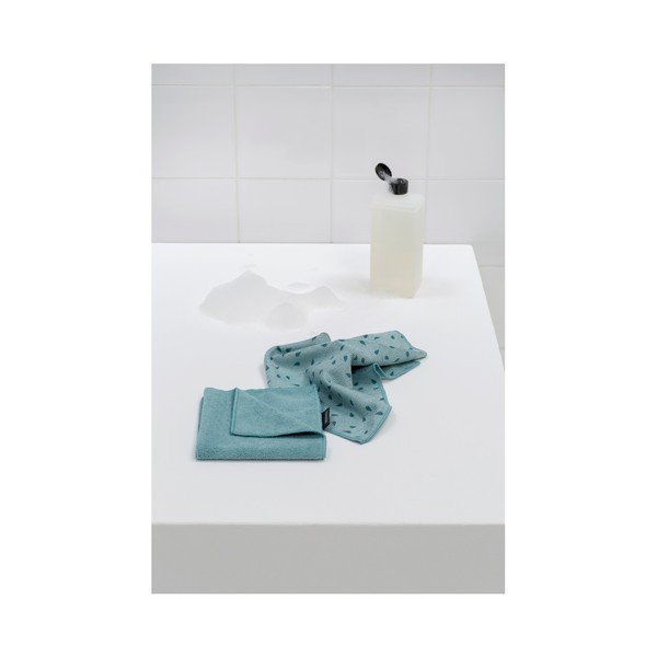 Zestaw 2 niebieskich ścierek z mikrowłókna Brabantia Clean-image-1
