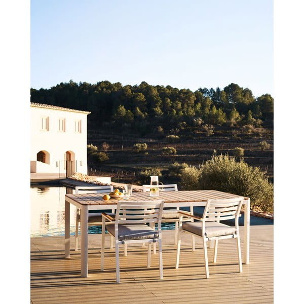 Aluminiowy stół ogrodowy 90x163 cm Bona – Kave Home-image-1