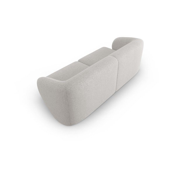 Jasnoszara sofa  z tkaniny szenilowej 188 cm Paolo – Milo Casa-image-3