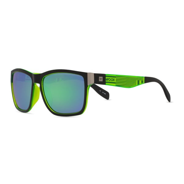 Okulary przeciwsłoneczne z czarno-zielonymi oprawkami Woox Speculum