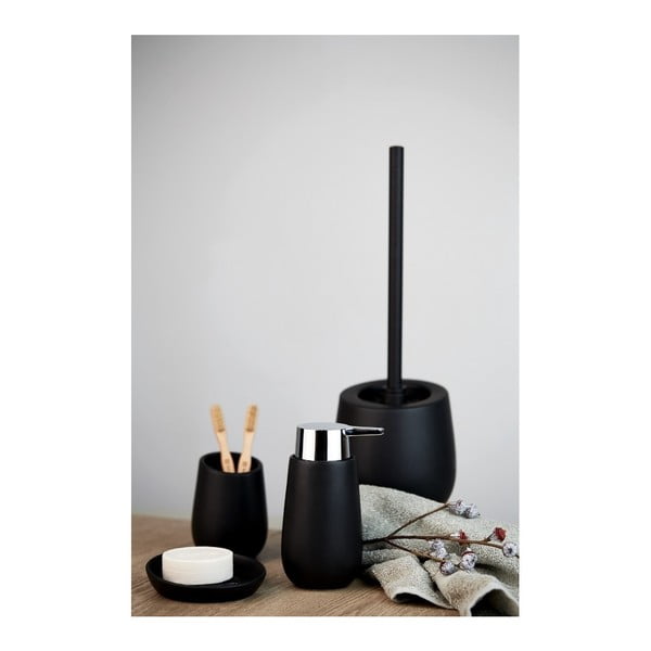 Czarna ceramiczna mydelniczka Wenko Badi-image-4
