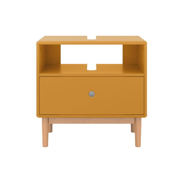 Musztardowa szafka pod umywalkę 66x45 cm Color Bath – Tom Tailor-image-3