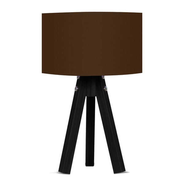 Lampa stołowa z brązowym abażurem Kate Louise Blackie
