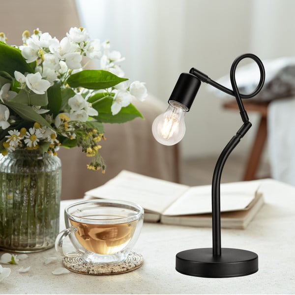 Czarna lampa stołowa (wys. 42 cm) Harry – LAMKUR-image-3