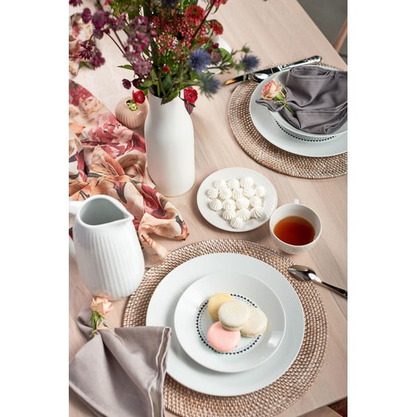 Biała rattanowa mata stołowa Tiseco Home Studio, ⌀ 36 cm-image-2