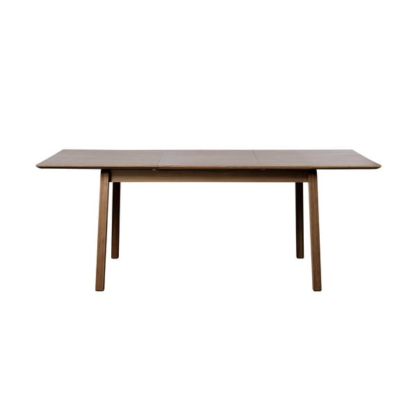 Brązowy rozkładany stół z blatem w dekorze dębu 95x200 cm Bari – Unique Furniture-image-4