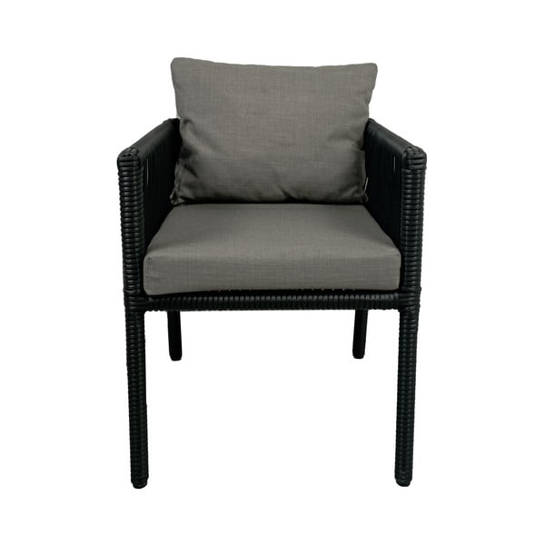 Szary zestaw mebli ogrodowych z imitacji rattanu dla 6 osób Vera 2 – Floriane Garden-image-2