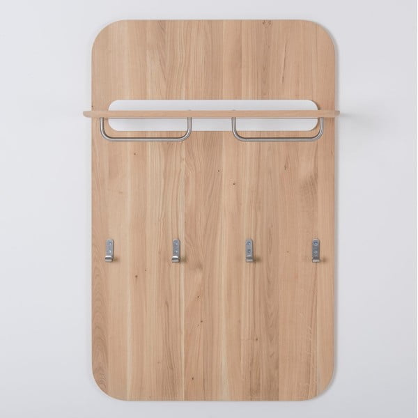 Wieszak na płaszcze z drewna dębowego Gazzda Ena-image-1