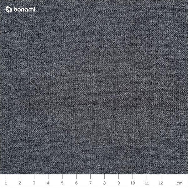 Ciemnoszara ławka Mazzini Sofas Ancona, 140x47 cm-image-1