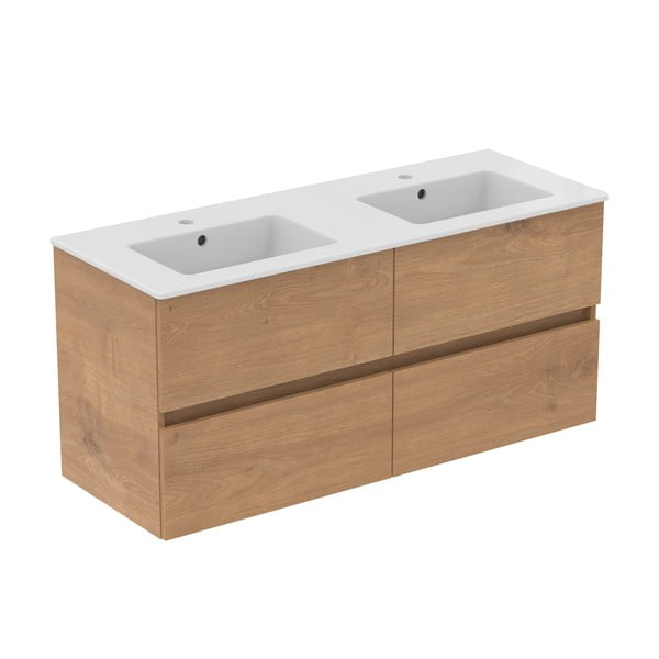 Wisząca szafka pod umywalkę w dekorze dębu 120x55 cm Eurovit+ – Ideal Standard-image-3