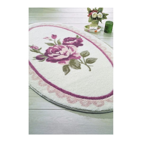 Różowy dywanik łazienkowy Confetti Bathmats Rosa, 66x107 cm