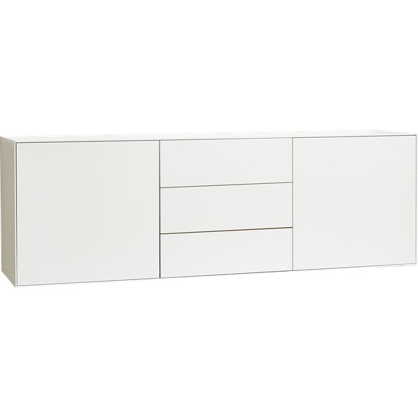 Biała niska komoda 180x59 cm Edge by Hammel – Hammel Furniture