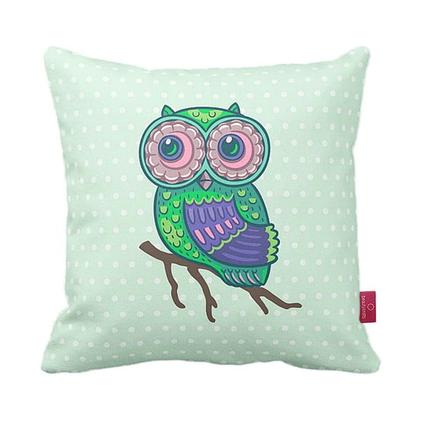 Poduszka Green Owl, 43x43 cm